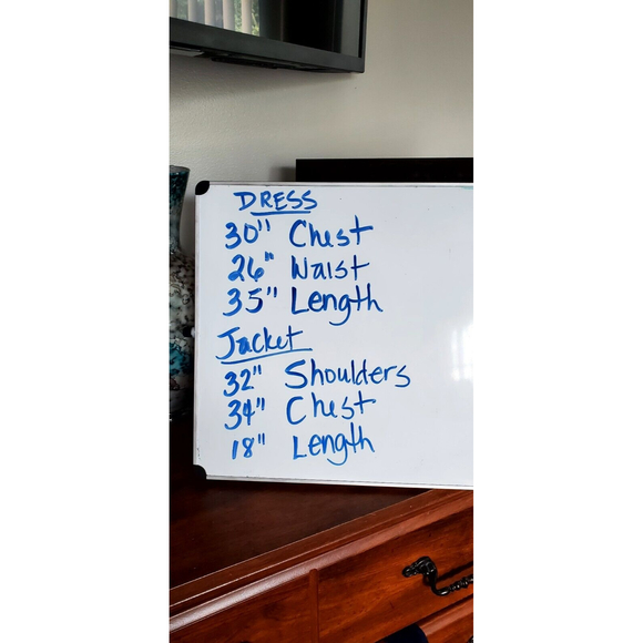 Lillie Rubin Black Cotton Sleeveless Dress W/Blazer Bodycon Crop Jacket Sz 4 EUC - Picture 8 of 9